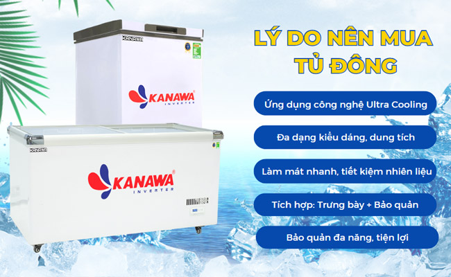 Lý do nên mua tủ đông Kanawa