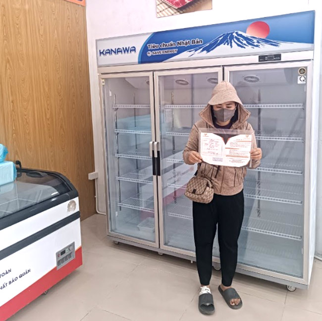 Đợi tủ ổn định trước khi sử dụng