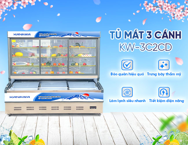 Tủ mát KW-3C2CD 1300L