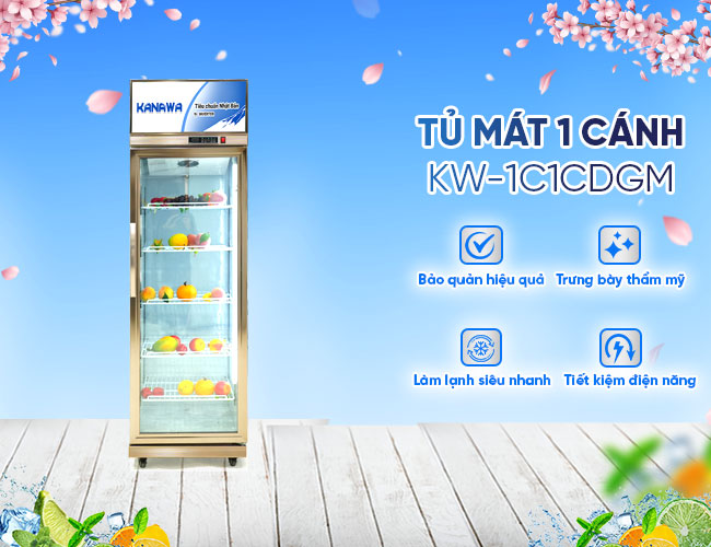 Tủ mát KW-1C1CDGM 458L