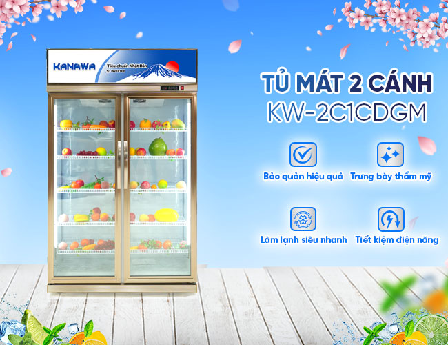 Tủ mát KW-2C1CDGM 920L