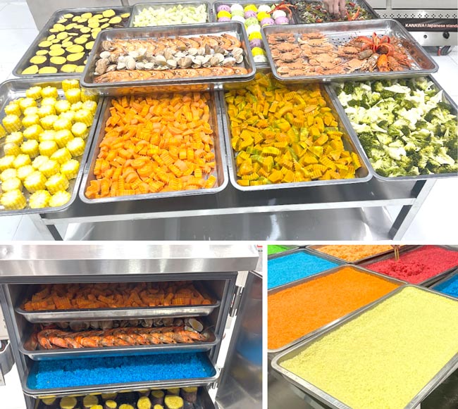 Nấu hấp đa dạng thực phẩm