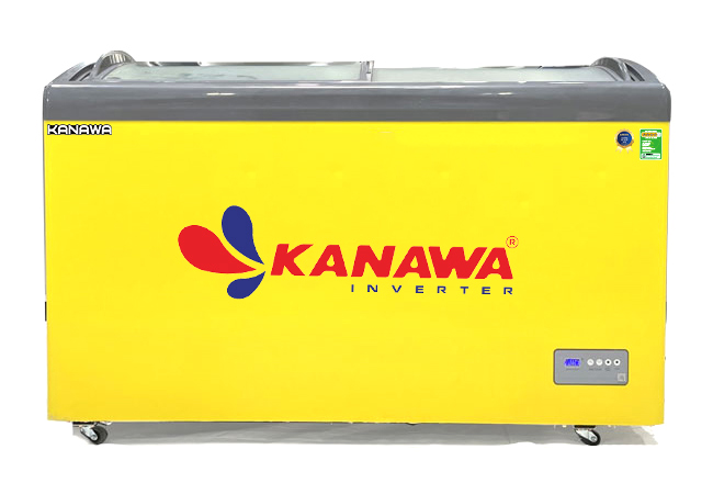 Tủ đông màu vàng KW-CN1300