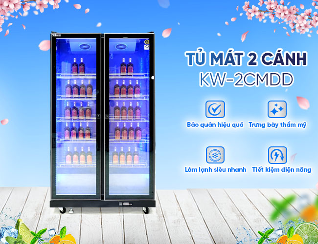 Tủ mát 2 cánh KW-2CMDD