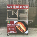 Xe bán bánh mì chả cá 1m2