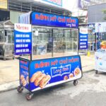 Xe bán bánh mì chả cá 1m5 Long Đình