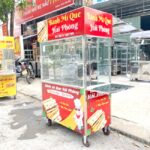 Xe đẩy bán bánh mì Que mái bằng 1m2