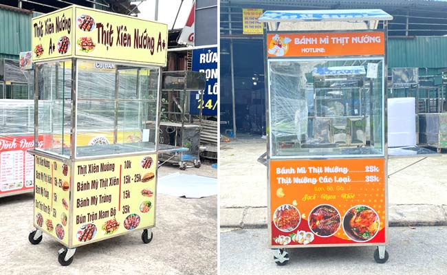 giá xe bánh mì thịt nướng