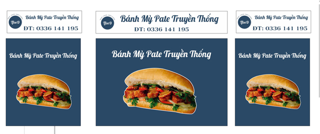 Decal xe bánh mì truyền thống