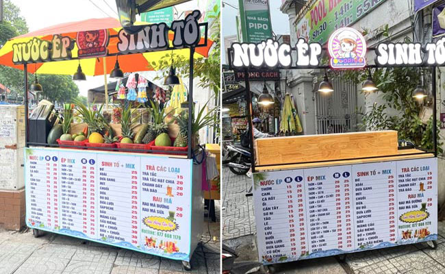 Bí kíp kinh doanh nước ép trái cây vỉa hè “1 vốn 4 lời”