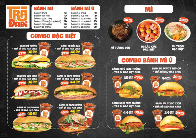Thiết kế thực đơn hấp dẫn