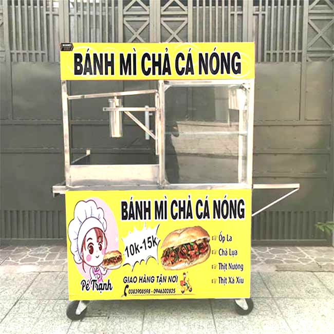 Tủ bánh mì chả cá