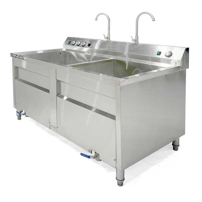 Máy rửa bát siêu âm công nghiệp RBSS-1500HD (2 bồn)