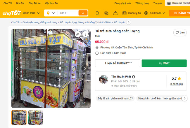 Website thanh lý