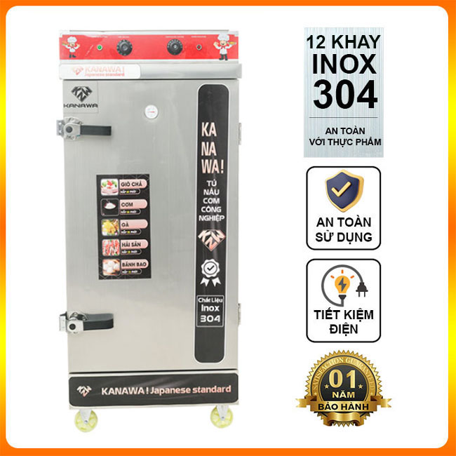 Tủ nấu cơm 12 khay điện CĐK