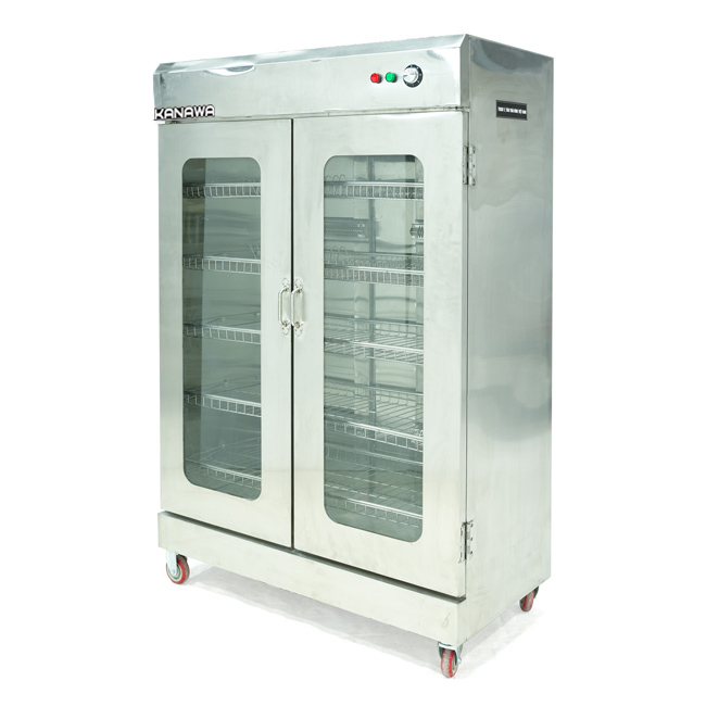 Tủ sấy 2 cánh kính inox dày