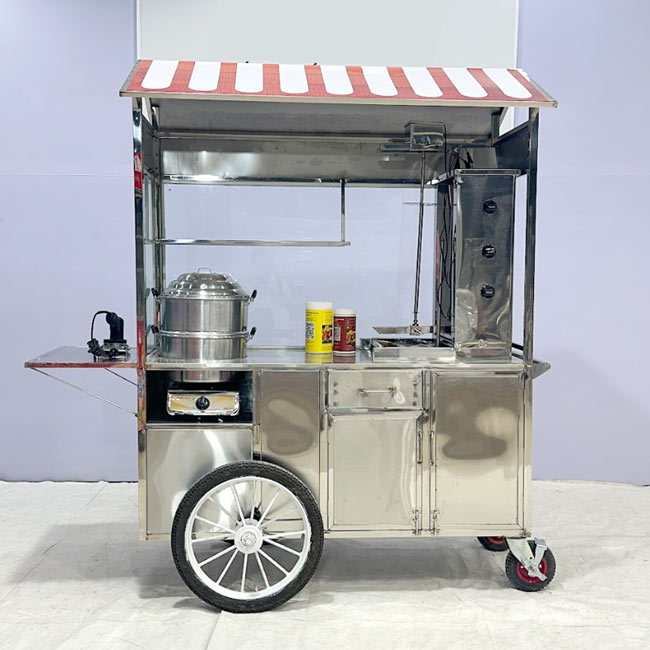 Xe bán bánh mì Mr.Doner Kebab 1m6 mái chùa
