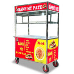 Xe bán bánh mì pate bánh bao xôi 1m2