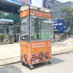 Xe bán bánh mì thịt nướng 90cm mái chùa