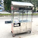 Xe bán xôi bánh mì cà phê 1m2 màu đỏ