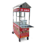 Xe bán xôi bánh mì cà phê 1m2 màu đỏ