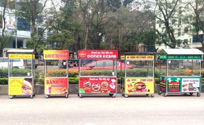 TOP 5 Địa chỉ mua xe bánh mì Hà Nội Chất lượng, Giá tốt nhất