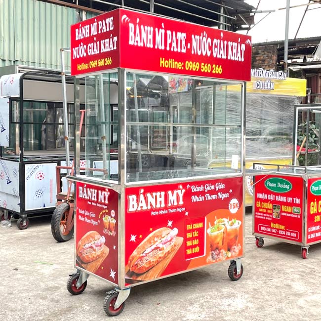 Xe bánh mì pate-nước giải khát 1m2