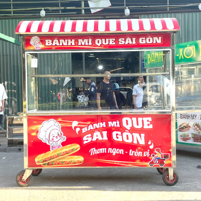 Xe bán bánh mì que