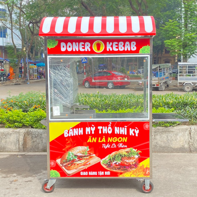Xe bánh mì Doner Kebab mái vòm