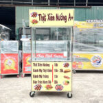 Xe đẩy bán bánh mì thịt xiên nướng A+ 90cm