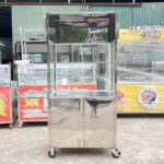 Xe đẩy bán bánh mì thịt xiên nướng A+ 90cm