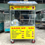 Xe đẩy bán bánh mì xôi mái chùa 1m2