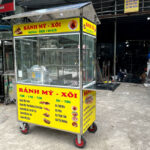 Xe đẩy bán bánh mì xôi mái chùa 1m2