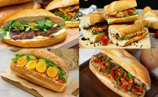 Các loại bánh mì thịt