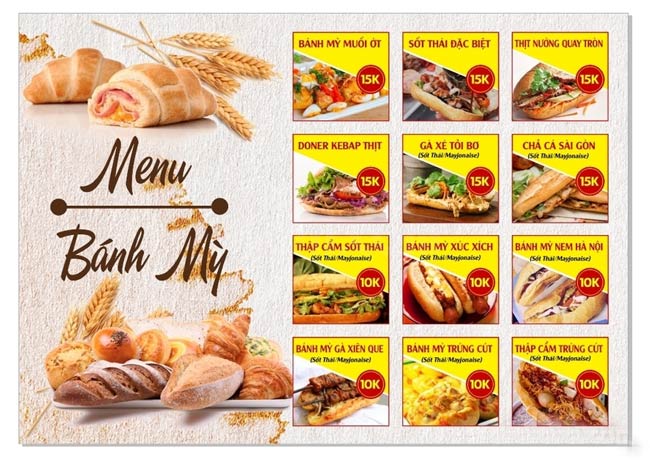 Thiết kế thực đơn đa dạng