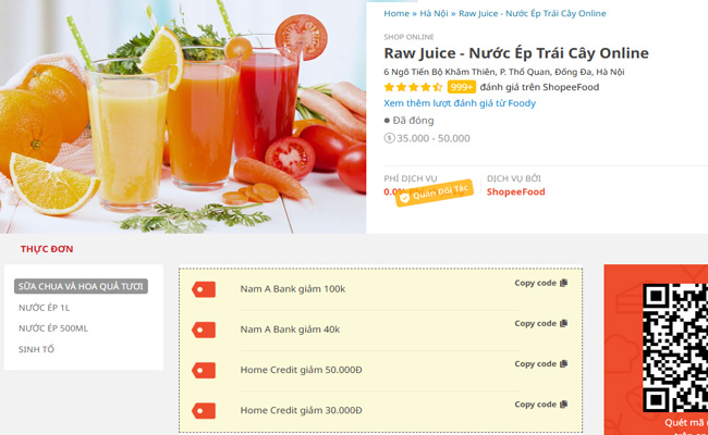 Kinh nghiệm bán nước ép trái cây online Hút khách nhanh, Nhiều đơn