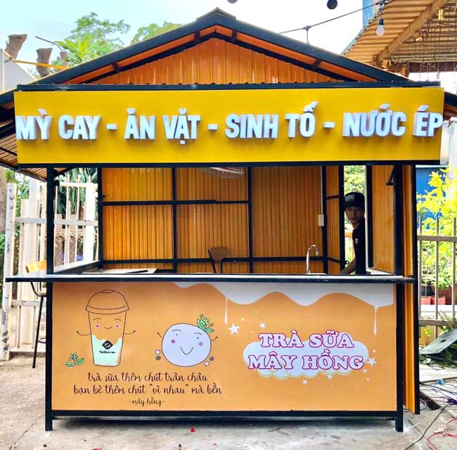 Họa tiết trang trí bảng hiệu