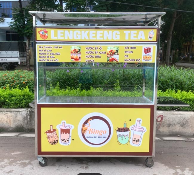 Bảng hiệu xe Leenkeng Tea