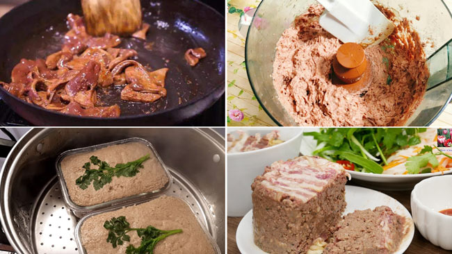 Chế biến nhân pate