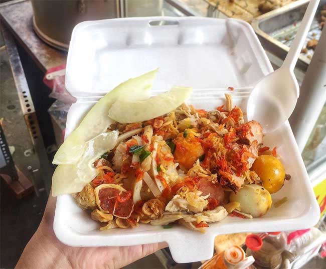 Xôi gấc mặn