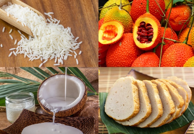 Nguyên liệu nấu xôi gấc mặn