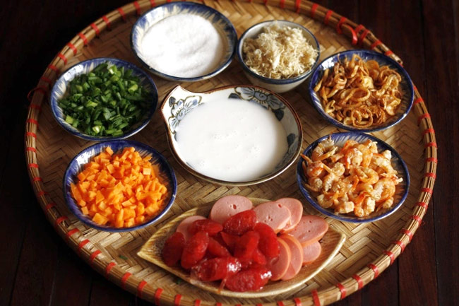 Nguyên liệu nấu xôi mặn thập cẩm