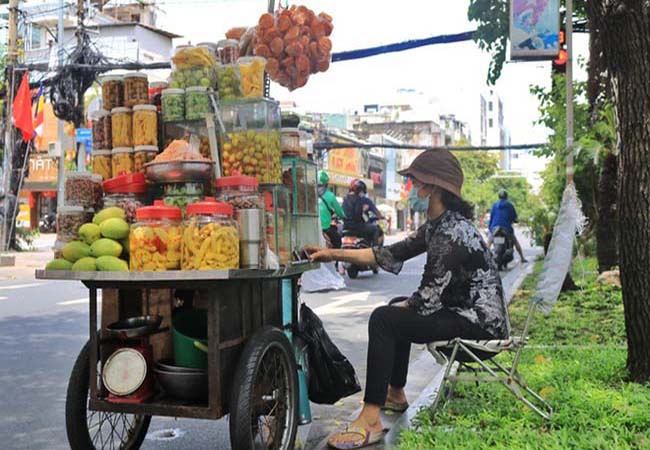 Xe bán hàng rong tự chế mẫu 4