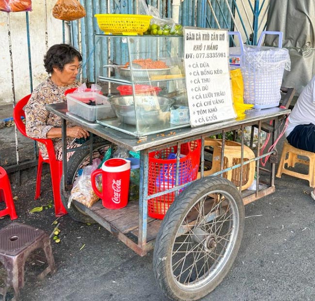 Xe bán hàng rong tự chế mẫu 3