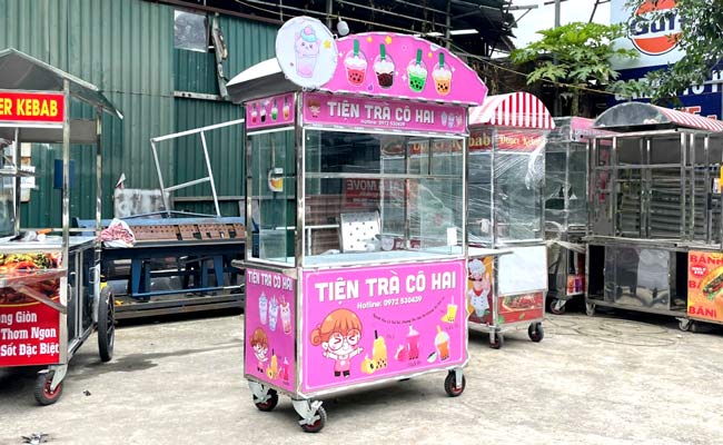 Cách chọn Kích thước xe trà sữa Phù hợp, Tiết kiệm chi phí
