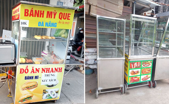 thanh lý xe bánh mì que