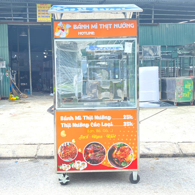 Tủ bán bánh mì thịt nướng