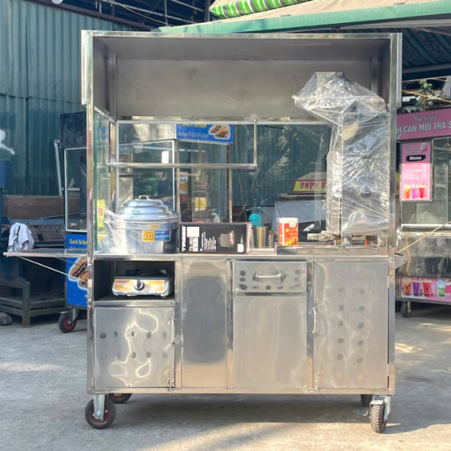 Xe bán bánh mì xôi 1m6 Yến Như