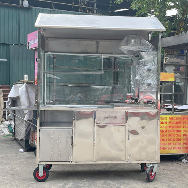 Xe bán bánh mì xôi Tâm Anh 1m6