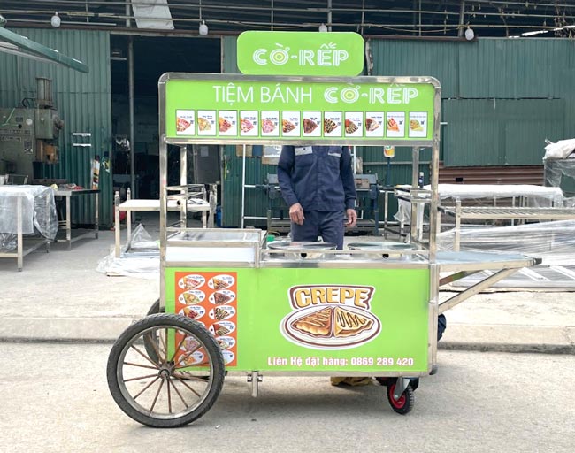 Xe bán bánh crepe